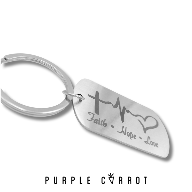 Faith Hope Love Keychains