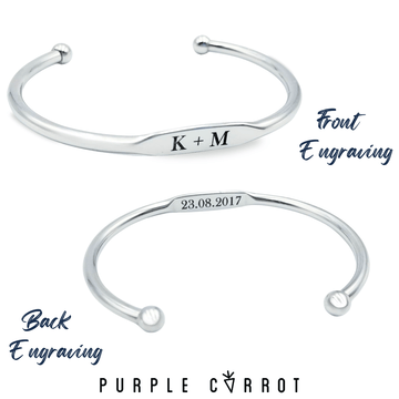 Flatband Bangle with engraving