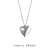 Heart Pendant with Small Heart Cut Out Necklace
