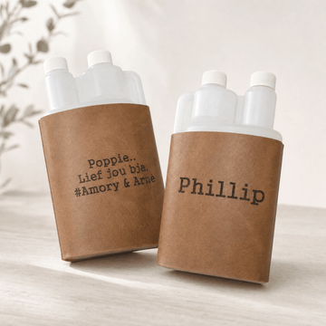 Shot dispenser with Real leather sleeve