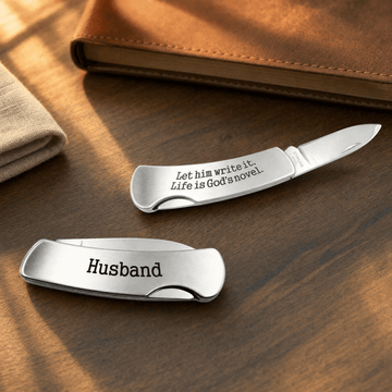 Brushed Stainless Steel Pocket Knife