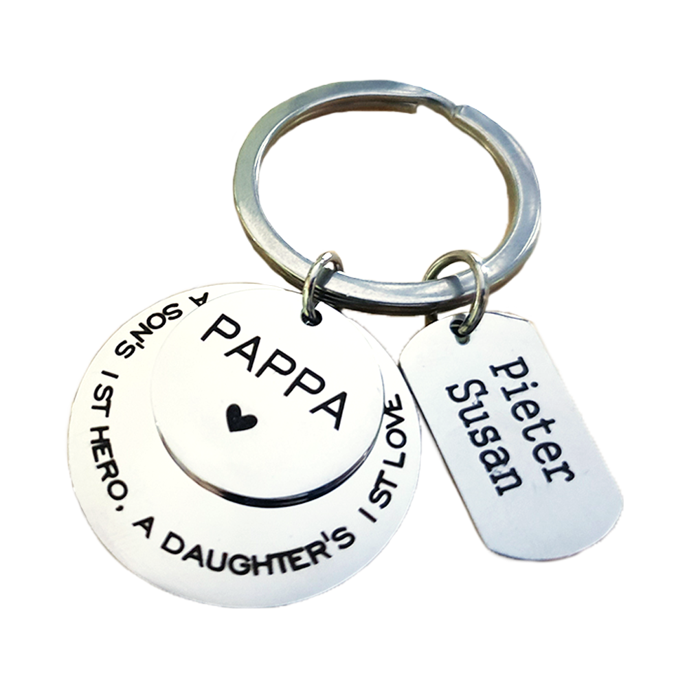 A daughter&#39;s first love Father Keychain