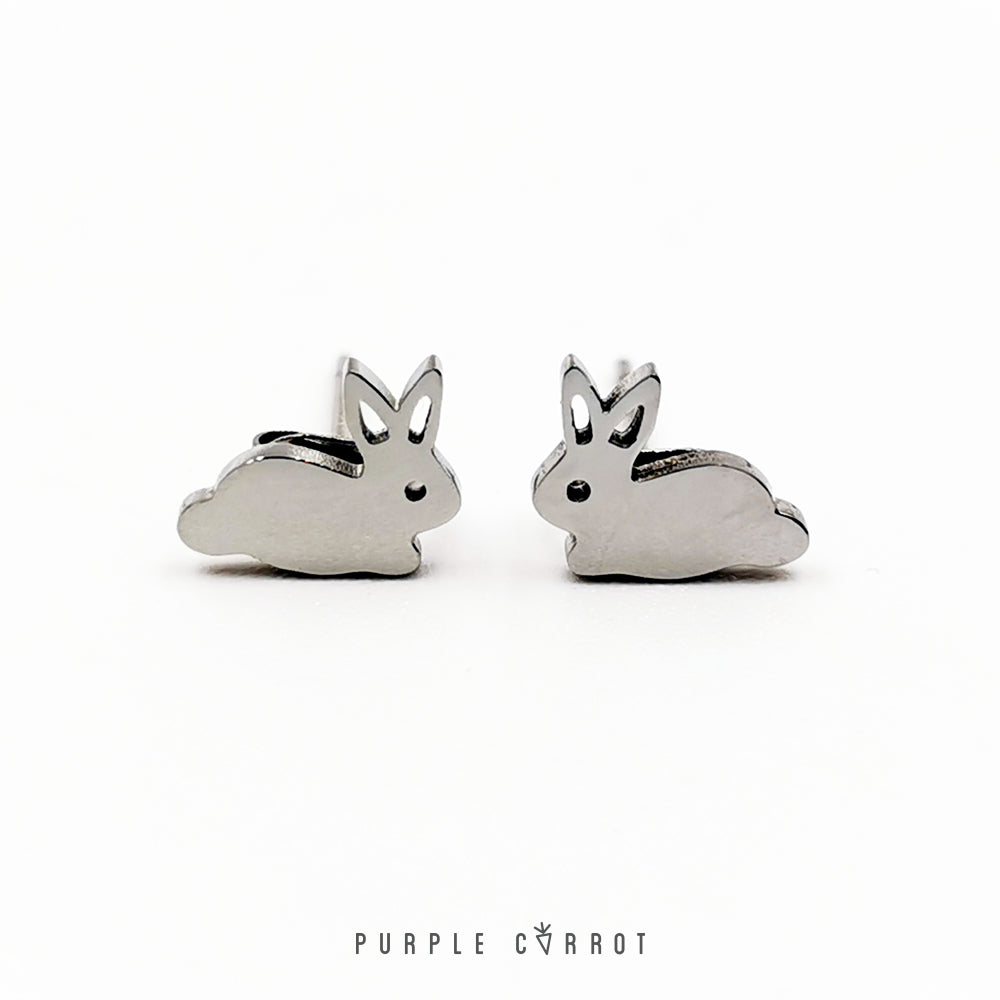 Bunny Stud Earrings (8mm high)