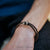 Round Leather Family  bracelet