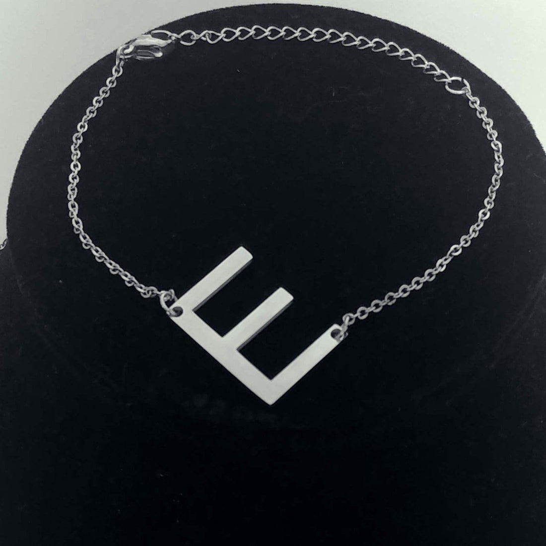 Tilted Initial Jewelry