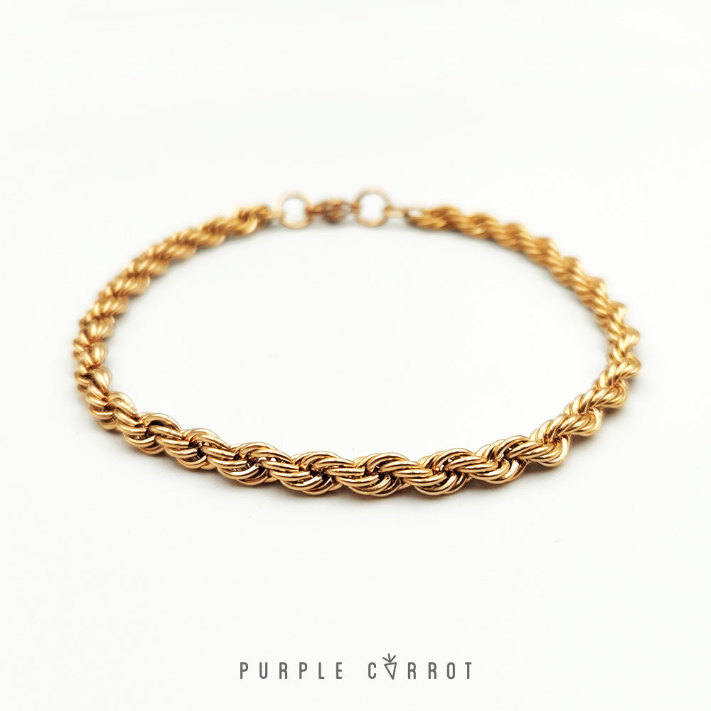 Rose Gold Spiral Bracelet